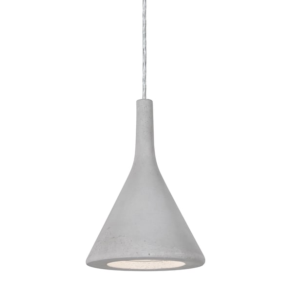 Besa Lighting Gala Cord Pendant, Natural, Satin Nickel, 1x9W LED 1JT-GALANA-LED-SN - main
